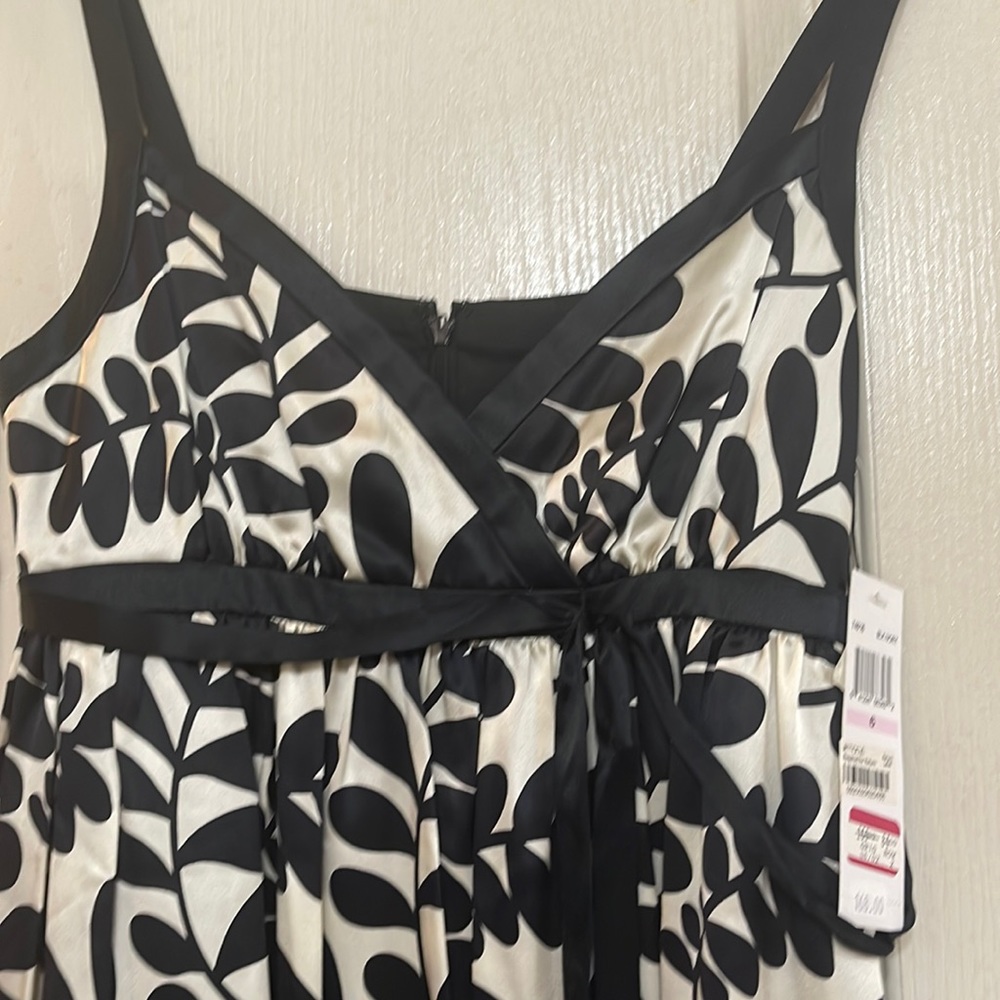 Maggy London black and white dress.
